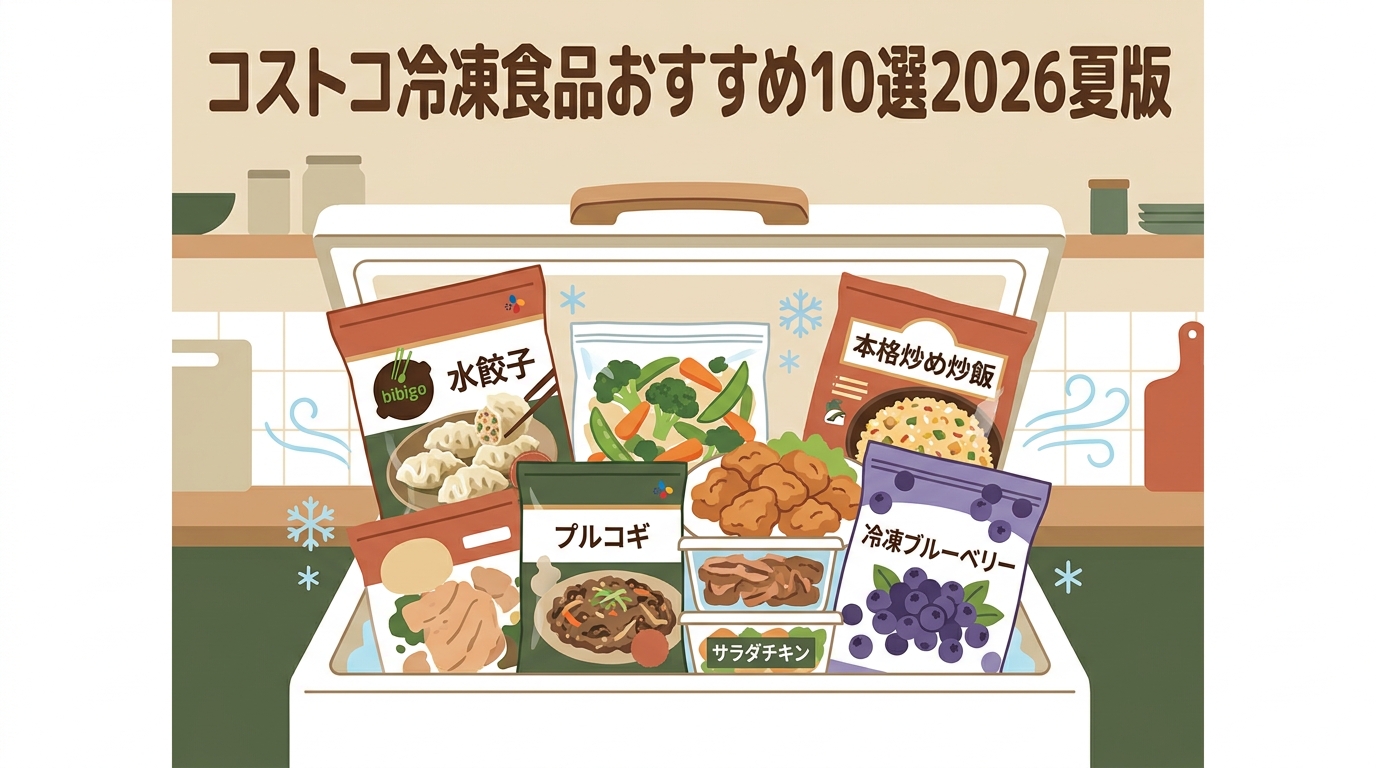 コストコ冷凍食品おすすめ10選2026夏版 アイキャッチ（PC用）